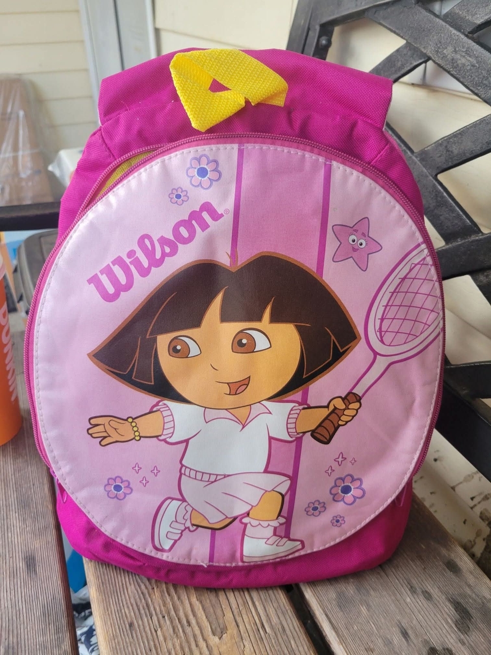 Y2K WILSON / NICKOLEODEON  / DORA THE EXPLORER PINK TENNIS RACQUET BACKPACK